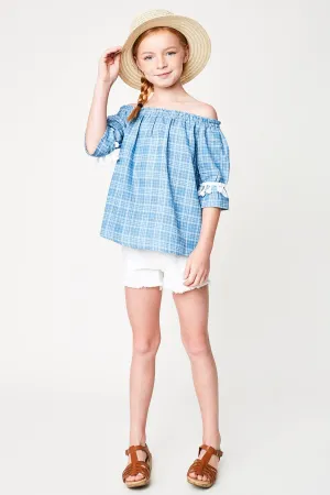 Girls Off the Shoulder Top