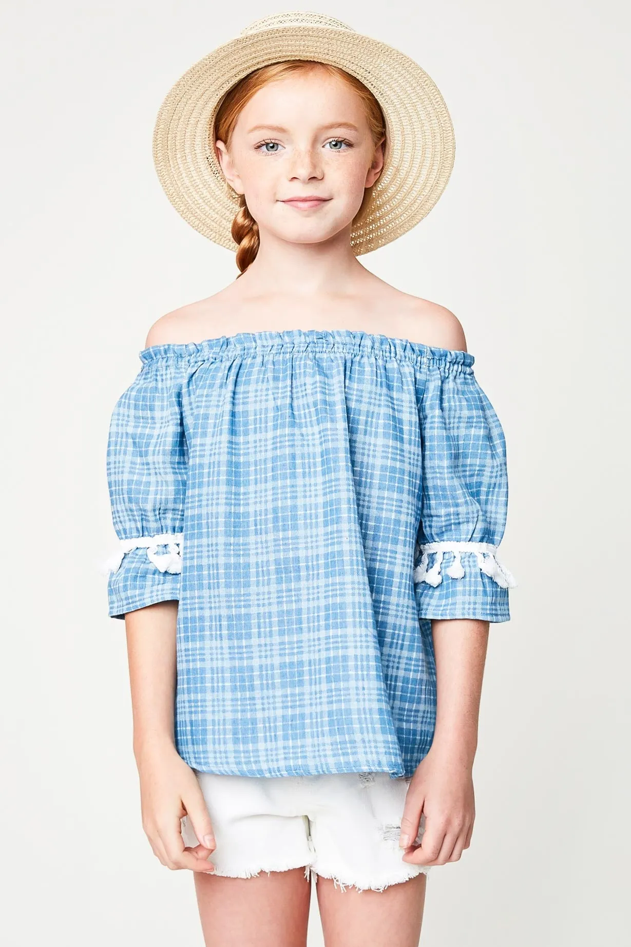 Girls Off the Shoulder Top