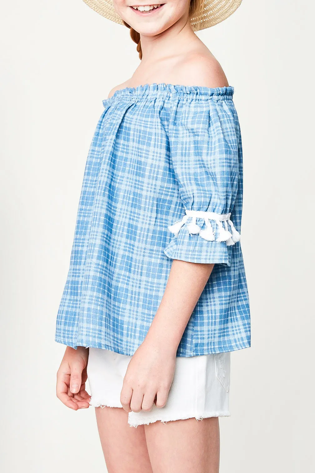 Girls Off the Shoulder Top