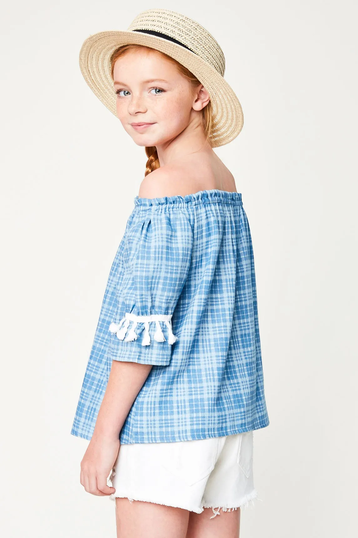 Girls Off the Shoulder Top