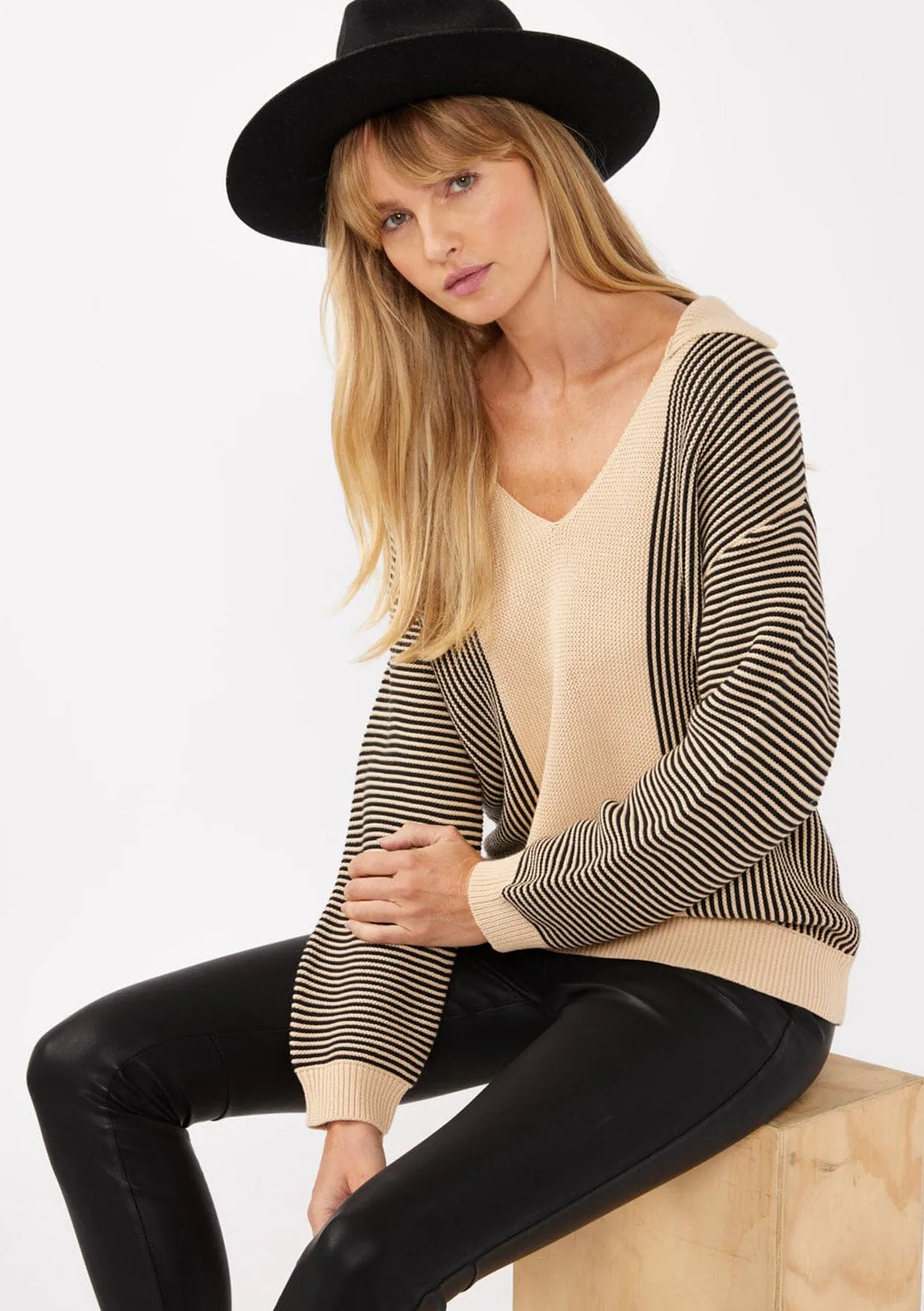 Going Places Stripe Pullover