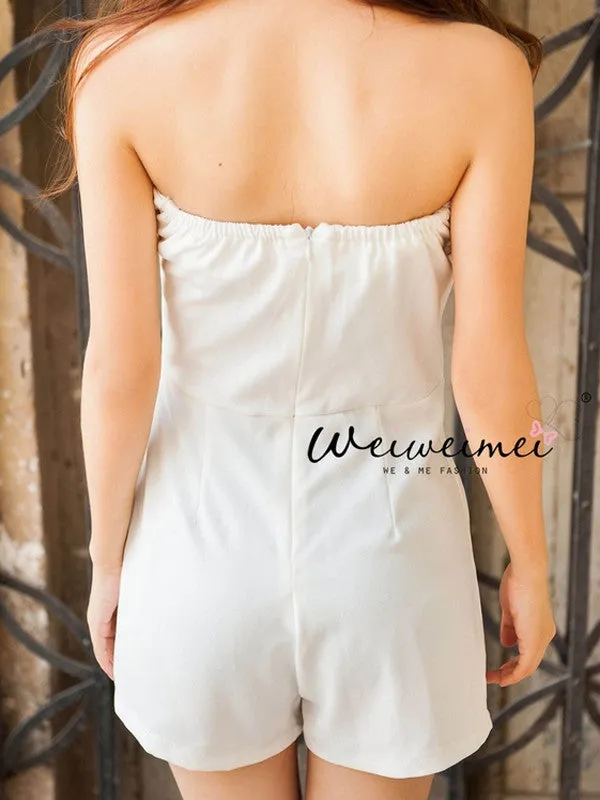 golden star sheer top and romper set