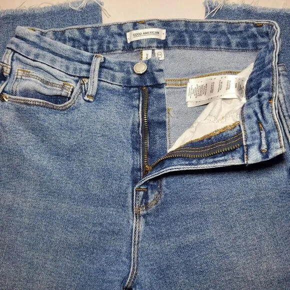 Good American Good Curve High Waist Straight Leg Jeans Size 26