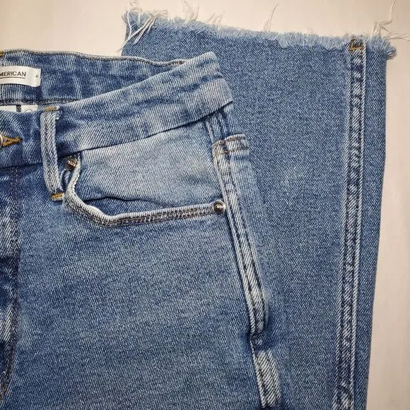Good American Good Curve High Waist Straight Leg Jeans Size 26