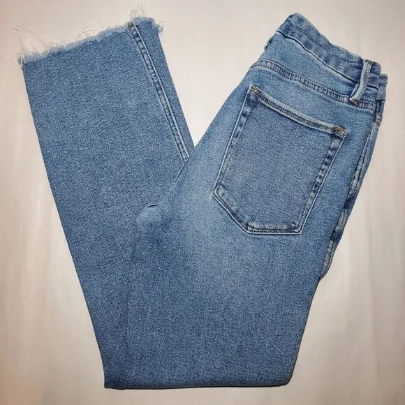 Good American Good Curve High Waist Straight Leg Jeans Size 26