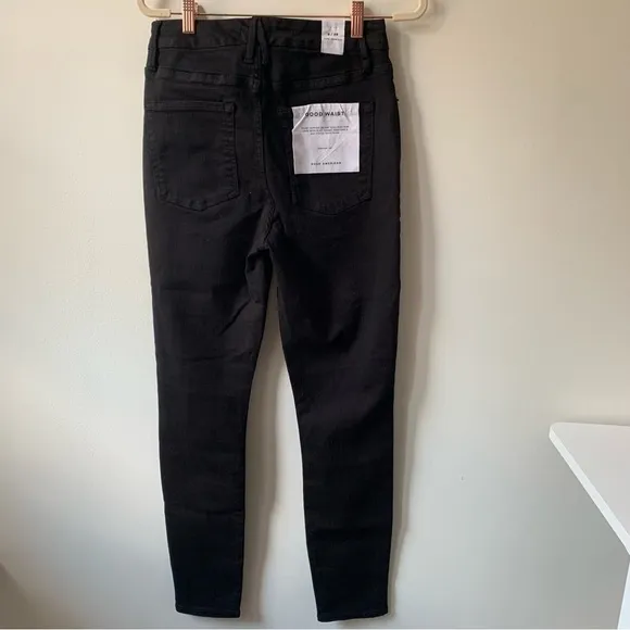 Good American Good Waist Exposed Front Button Sz 29