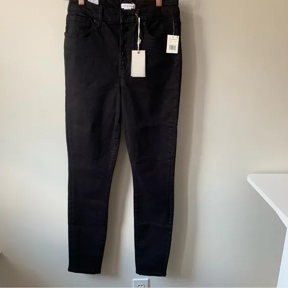 Good American Good Waist Exposed Front Button Sz 29