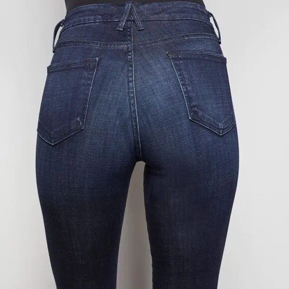 GOOD AMERICAN High Waisted Good Legs Crop Skinny Jeans 4/27
