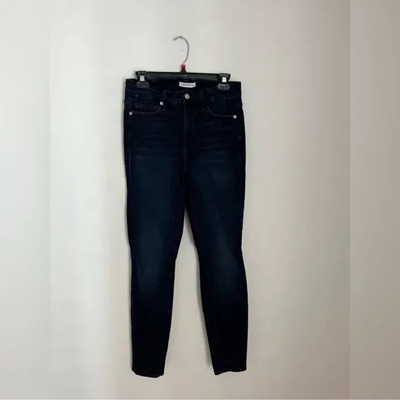 GOOD AMERICAN High Waisted Good Legs Crop Skinny Jeans 4/27