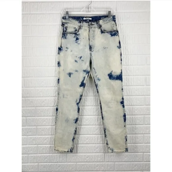 GRLFRND Karolina SunBleach Rigid Denim High Waisted Jeans sz 27