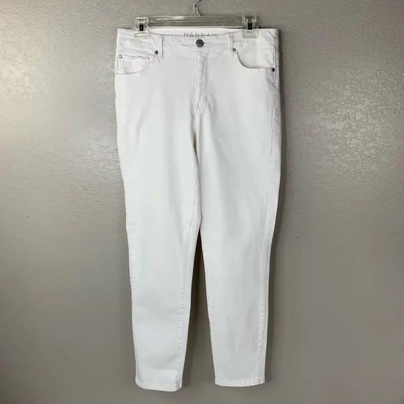 Hannah High Waist White Senora Style Stretch Jeans Size 8 Flawless Gorgeous