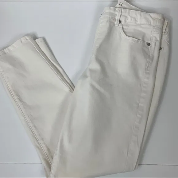 Hannah High Waist White Senora Style Stretch Jeans Size 8 Flawless Gorgeous