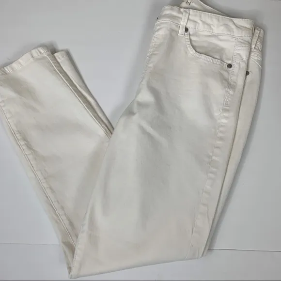 Hannah High Waist White Senora Style Stretch Jeans Size 8 Flawless Gorgeous