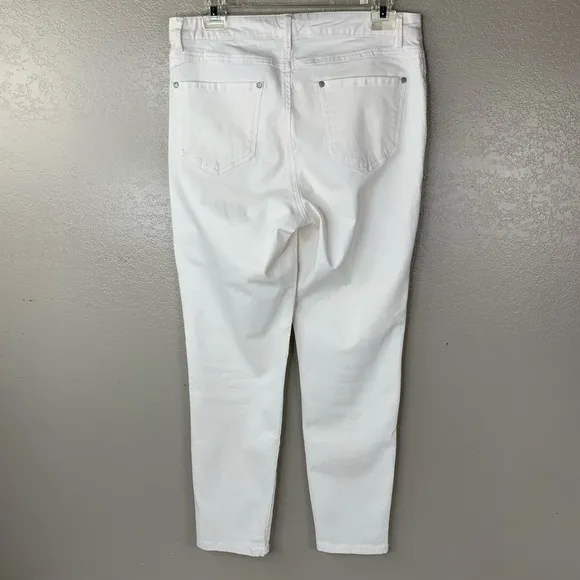Hannah High Waist White Senora Style Stretch Jeans Size 8 Flawless Gorgeous