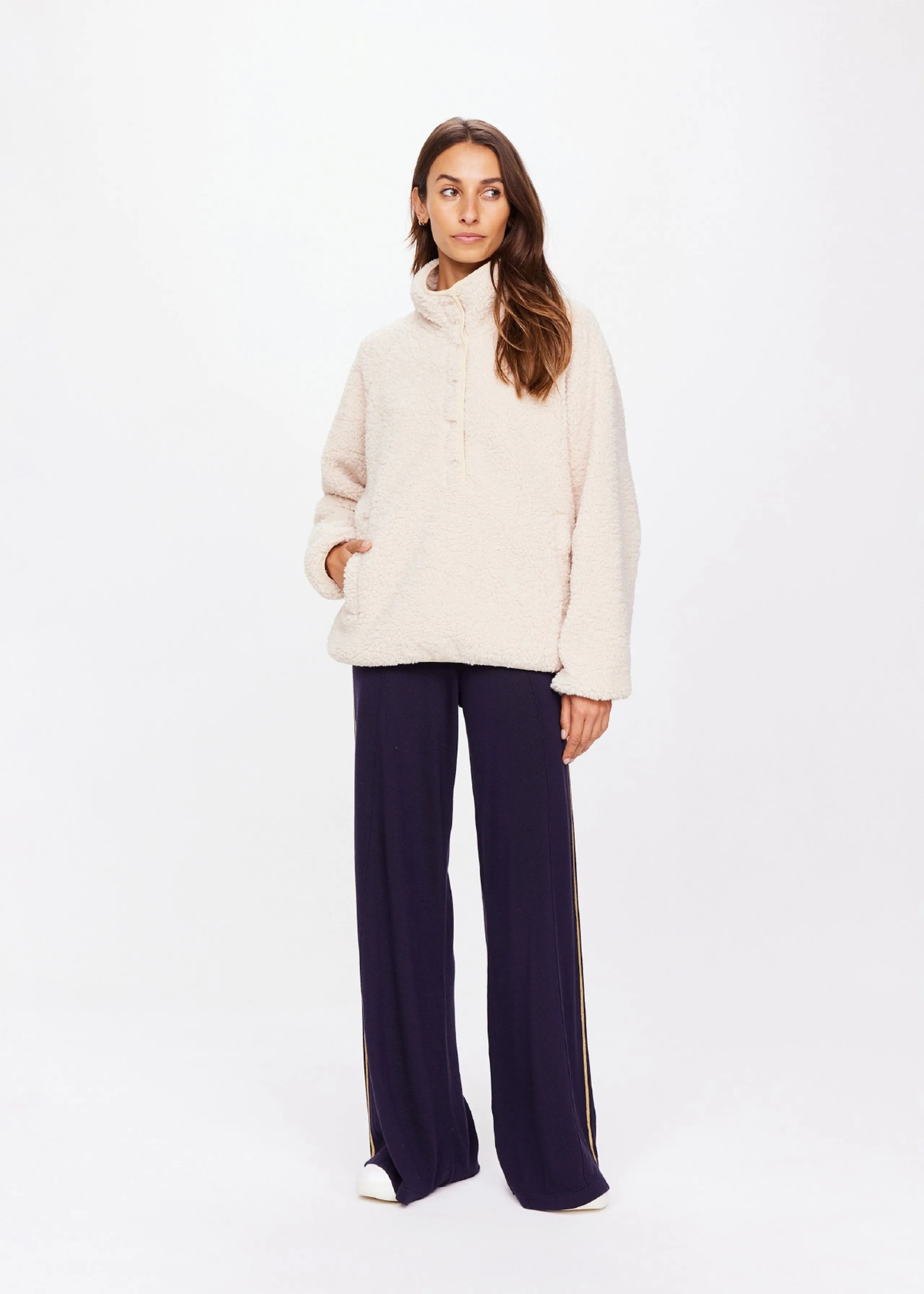 Harlow Fleece Pullover | Natural