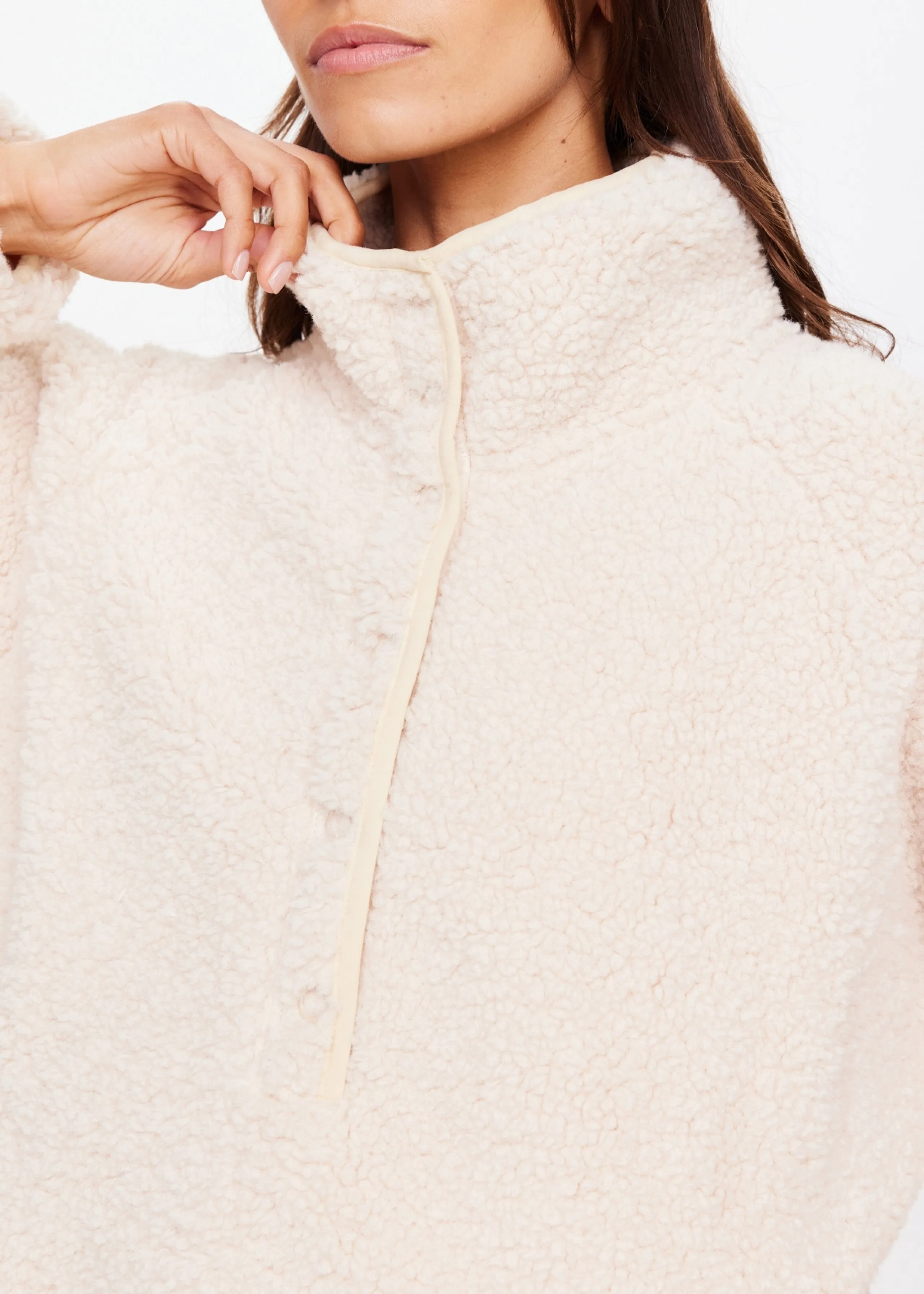 Harlow Fleece Pullover | Natural