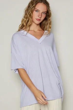 Hazel Blues® |  POL V-Neck Half Sleeve T-Shirt