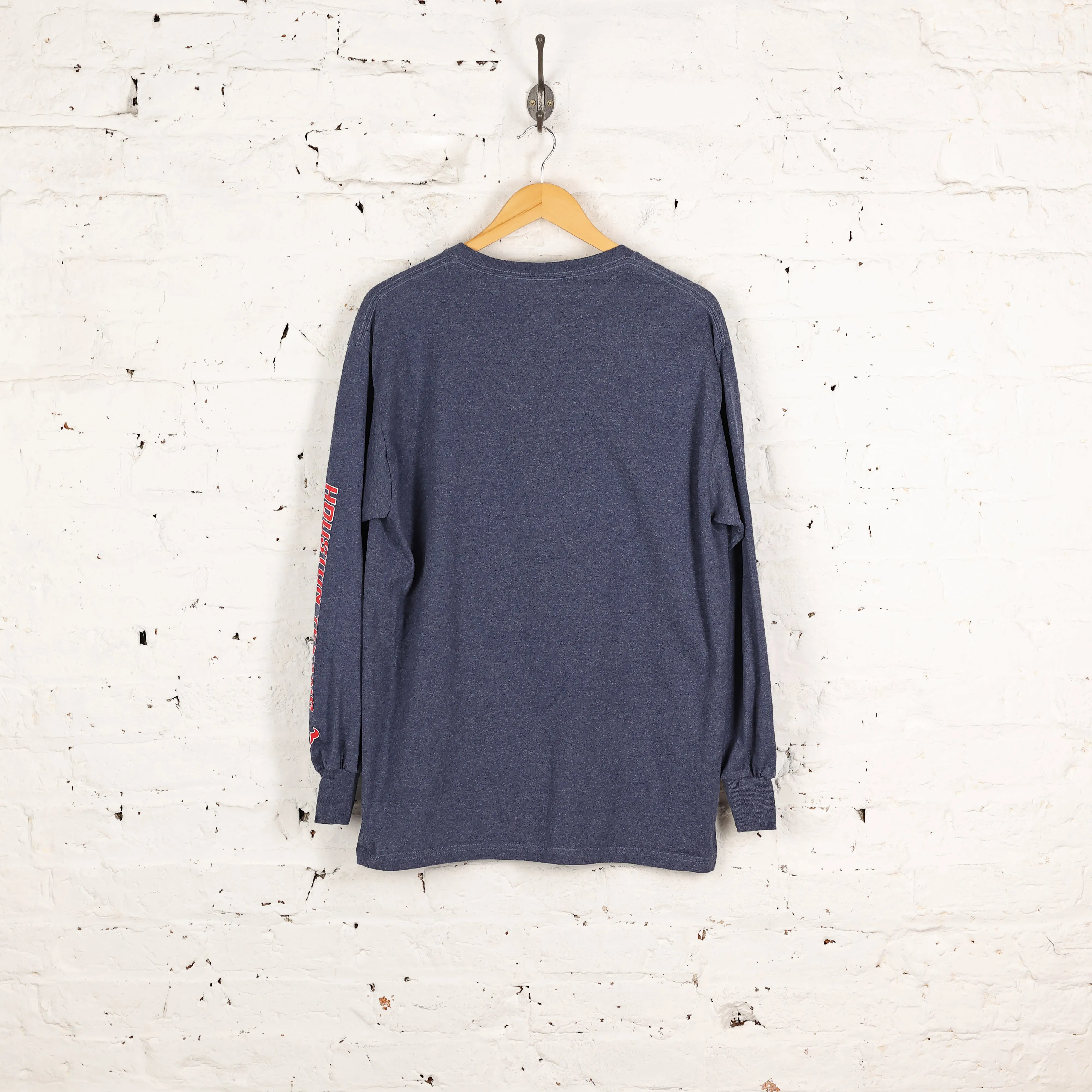 Houston Texans NFL Long Sleeve T Shirt - Blue - L