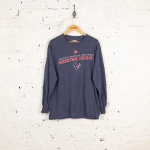 Houston Texans NFL Long Sleeve T Shirt - Blue - L