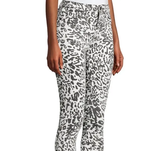 Hudson JeansBarbara High-Rise Leopard Skinny Jeans