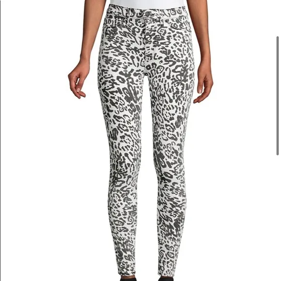 Hudson JeansBarbara High-Rise Leopard Skinny Jeans