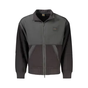 Hugo Boss Black Cotton Men Jacket