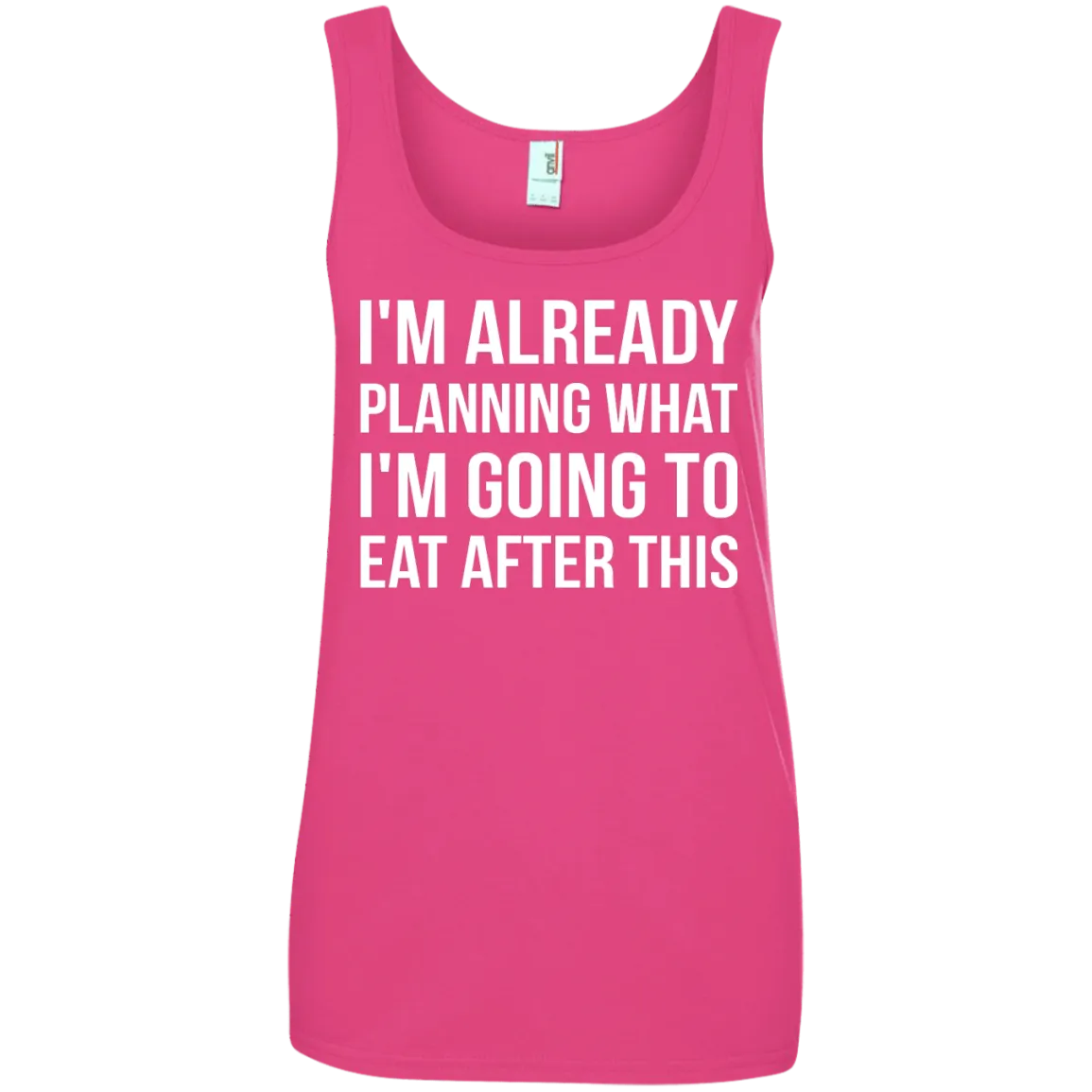 I'm already planning what I’m going to eat after this t-shirt