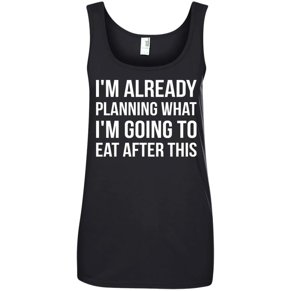 I'm already planning what I’m going to eat after this t-shirt