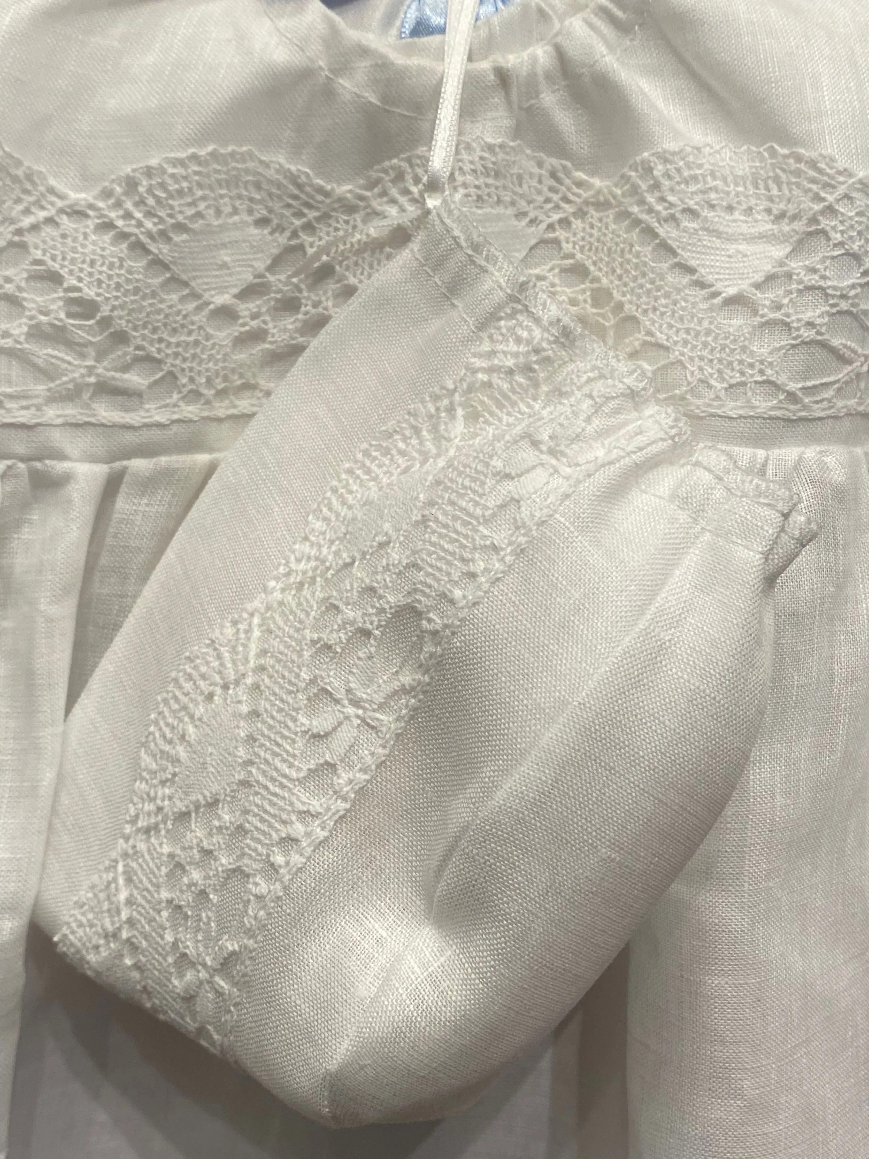 Irish Linen Heirloom Christening Gown