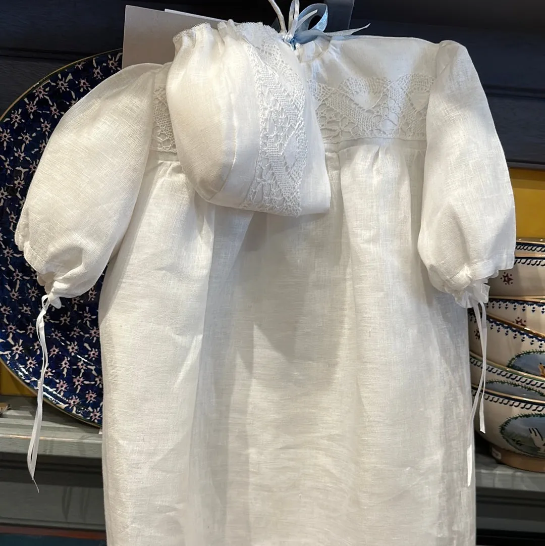 Irish Linen Heirloom Christening Gown