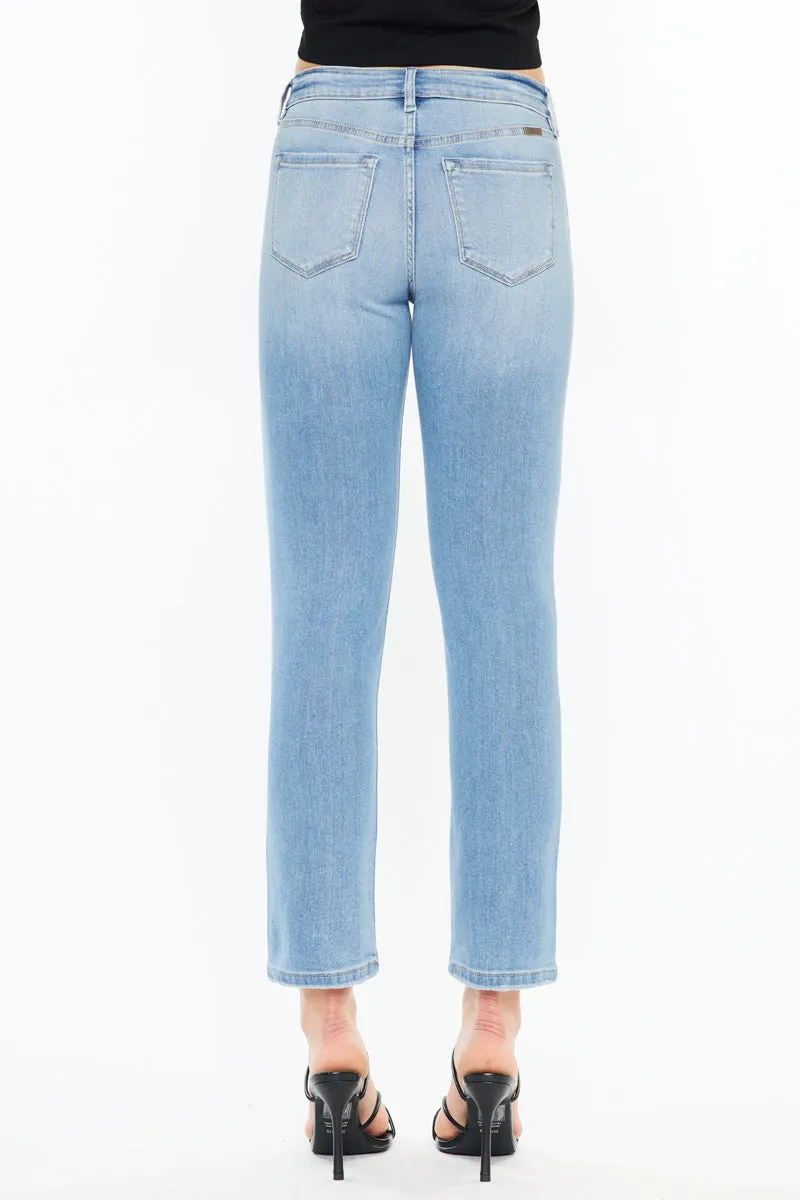 Isabella Mid Rise Slim Straight