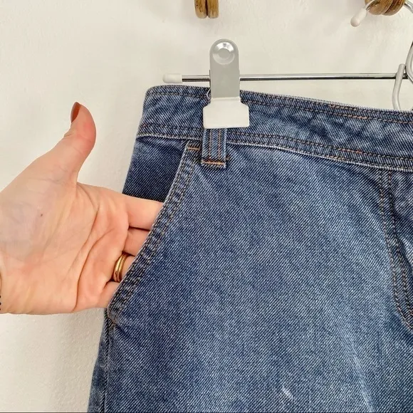 J. Crew Blue Straight Wide Leg Low Rise Jeans Y2K/ 90s