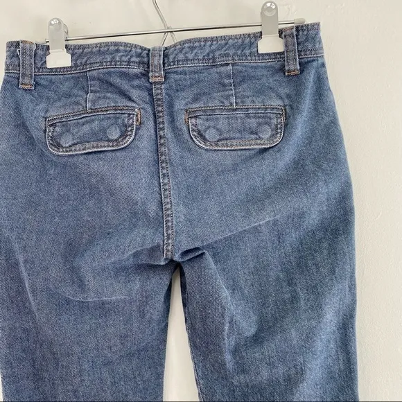 J. Crew Blue Straight Wide Leg Low Rise Jeans Y2K/ 90s