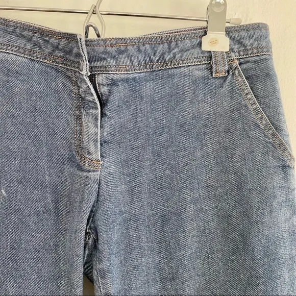 J. Crew Blue Straight Wide Leg Low Rise Jeans Y2K/ 90s