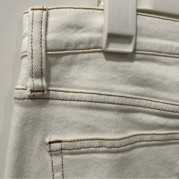J. Crew NWT 9&quot; Straight Vintage Jeans Garment-Dyed Ecru Cream AJ489 Sz 29