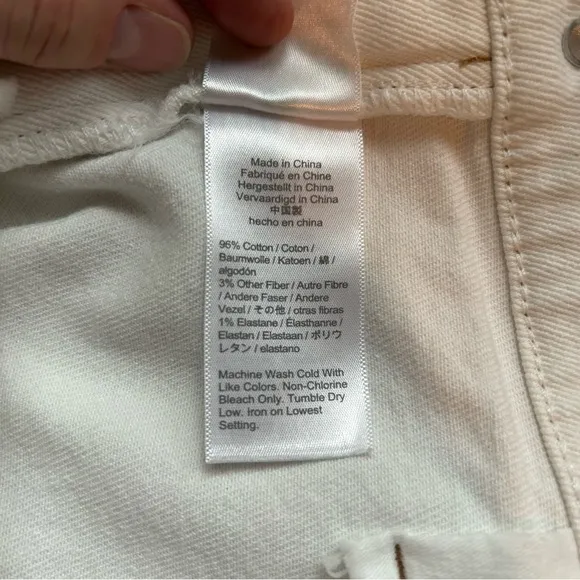 J. Crew NWT 9&quot; Straight Vintage Jeans Garment-Dyed Ecru Cream AJ489 Sz 29