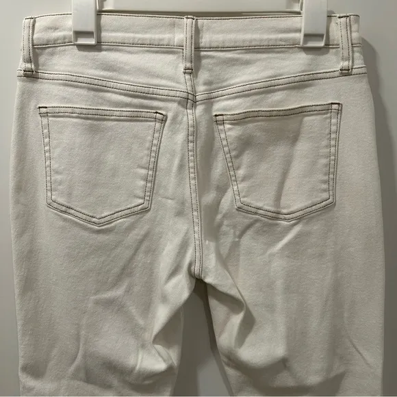 J. Crew NWT 9&quot; Straight Vintage Jeans Garment-Dyed Ecru Cream AJ489 Sz 29