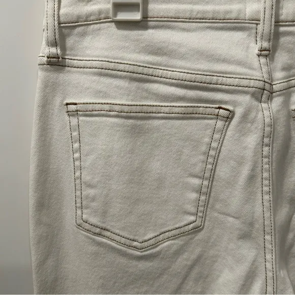 J. Crew NWT 9&quot; Straight Vintage Jeans Garment-Dyed Ecru Cream AJ489 Sz 29