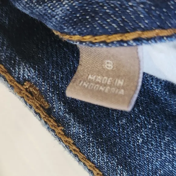 J. Jill medium wash straight leg jeans women's size 8