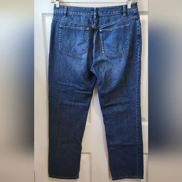 J. Jill medium wash straight leg jeans women's size 8