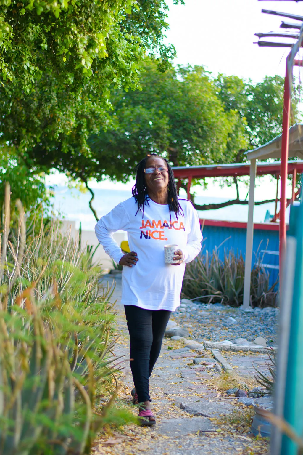 JAMAICA NICE - SUNSET - UNISEX LNGSLEEVE - TSHIRT