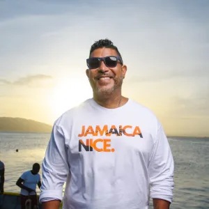 JAMAICA NICE - SUNSET - UNISEX LNGSLEEVE - TSHIRT