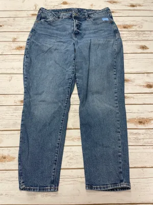 Jeans Straight By Old Navy In Blue Denim, Size: 14