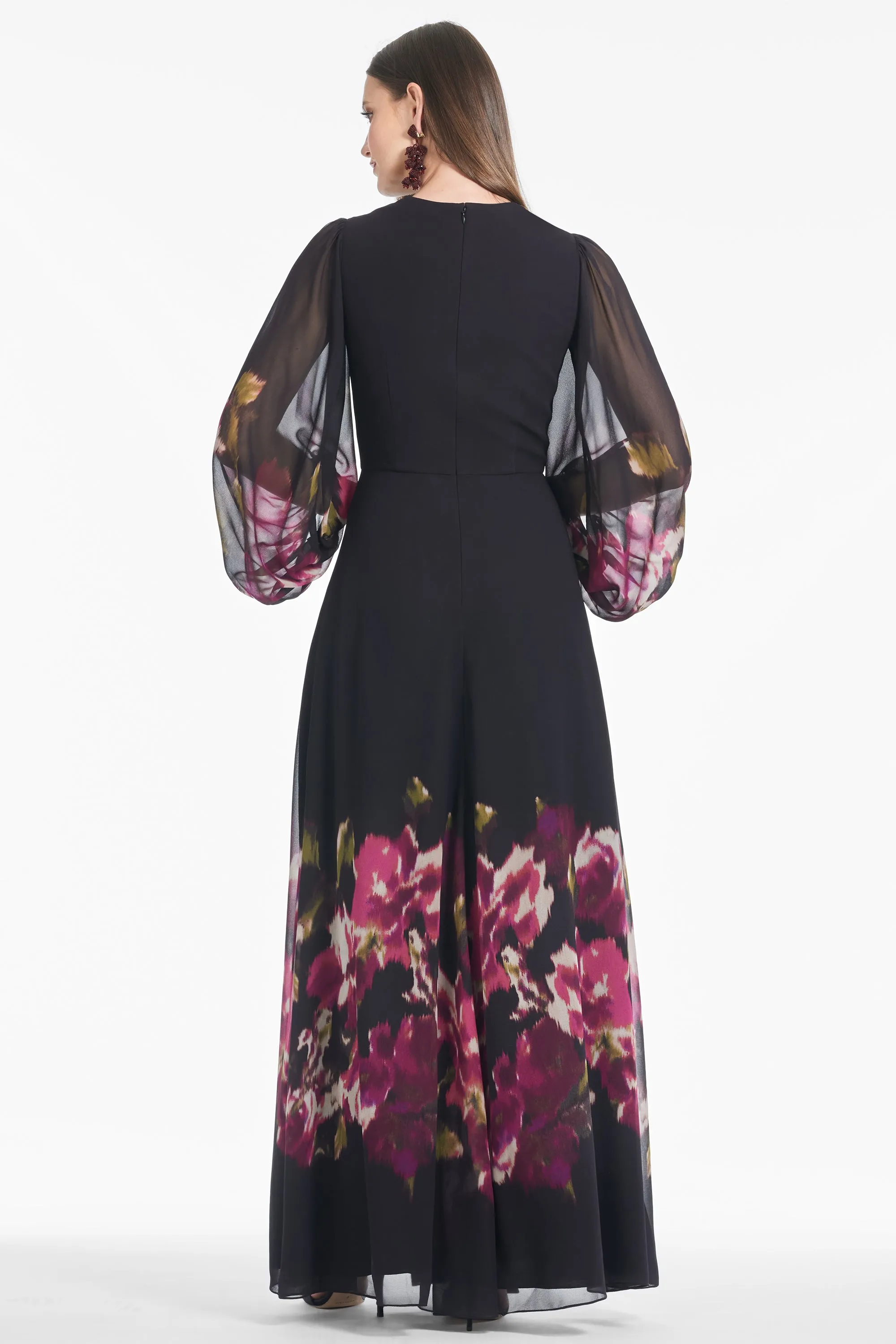 Jenny Gown - Malbec Blooms - Final Sale