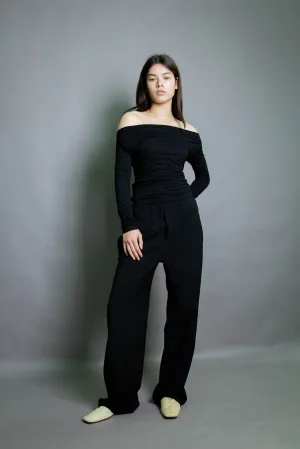 Jill L/S Top - Black (PO)