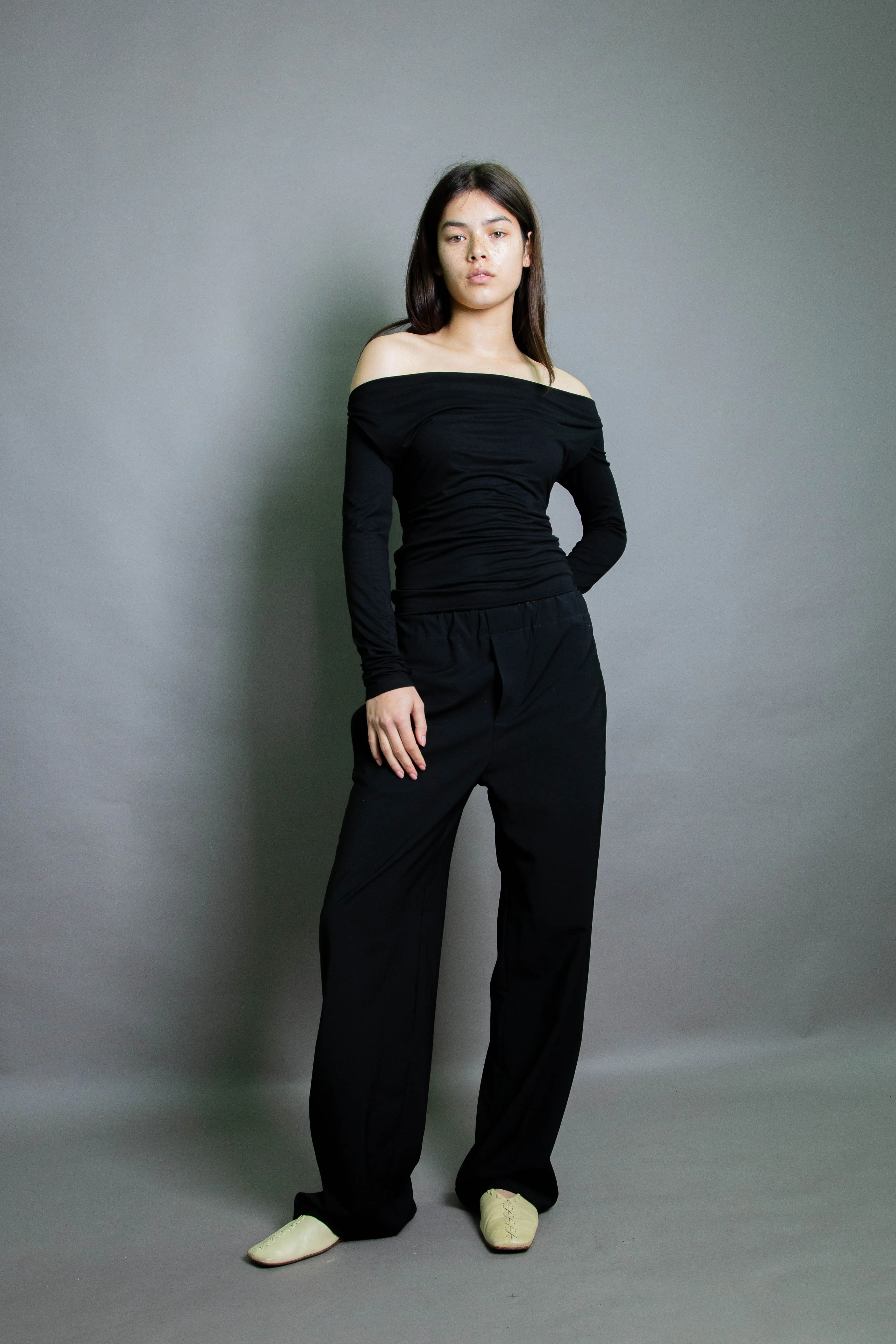 Jill L/S Top - Black (PO)