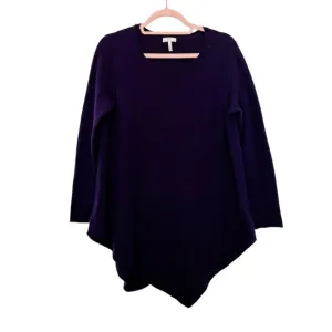 Joie Wool Cashmere Blend Asymmetrical Pullover Sweater Purple Size Medium
