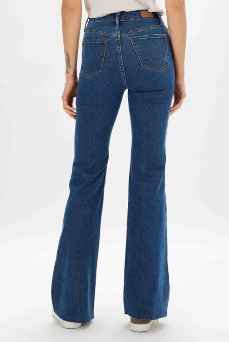 Judy Blue High Waisted Cool Denim Control To Flare Jeans