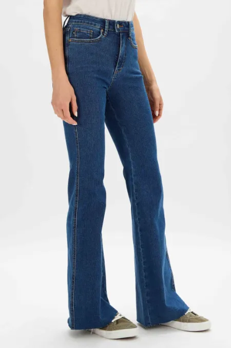 Judy Blue High Waisted Cool Denim Control To Flare Jeans
