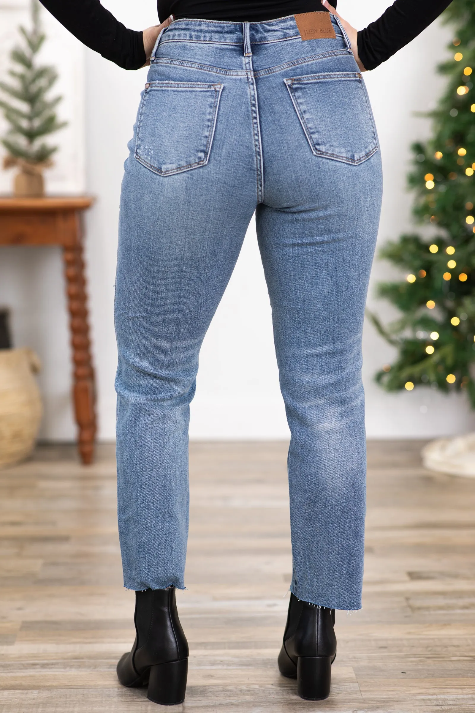 Judy Blue Rigid Front Straight Leg Jeans